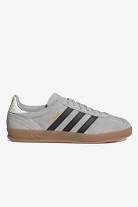 Mens Sneakers 1: Adidas Gazelle Indoor - Grey Two / Core Black / Gum