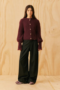Ruby Matilda Cardigan - Burgundy