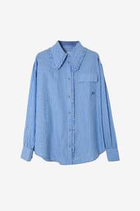 Damson Madder Kendall Ruffle Shirt - Blue