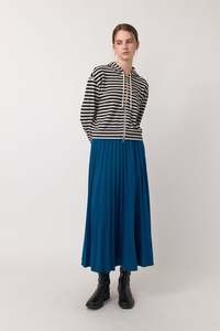 Sylvester Stripey Hoodie - Black