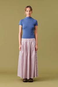 Ruby Sandler Skirt - Pink Lady Stripe