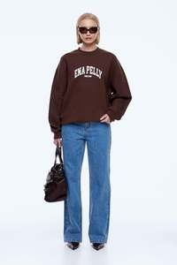 Ena Pelly Mila Oversized Sweater - Choc