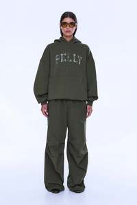Ena Pelly Cassie Oversized Hoodie - Olive