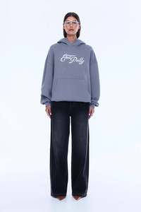 Ena Pelly Cassive Oversized Hoodie - Grey