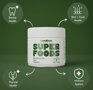 Tandem Pet SUPER FOOD KELP POWDER 100G Slobber Chops Dog Delights