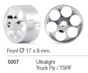 Products: NSR 5007 3/32 ALUM.WHEELS FRONT TRUCK FLY/TSRF 1/24 dia. 17x8mm - NZ Slot Cars