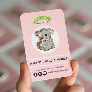Cross Stitch Kits And Patterns: Koala Needle Minder by Caterpillar Cross Stitch