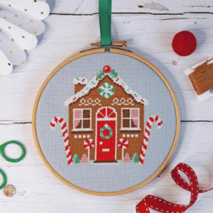 Gingerbread Cottage Cross Stitch Kit by Caterpillar Cross Stitch