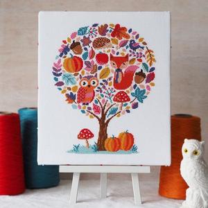 Hello Pumpkin Cross Stitch Kit by Caterpillar Cross Stitch