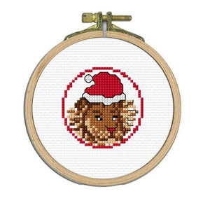 Lion Xmas At The Zoo Cross Stitch Kit by CraftCo