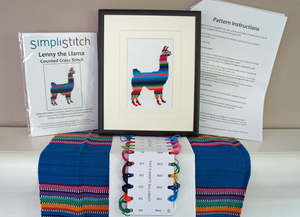 Lenny the Llama Cross Stitch Kit by Simplistitch