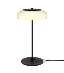 Table Lights: Blossi Table Lamp - Black / Opal