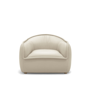 Sofas Lounge Chairs: Tubo Chair - Simpson Cream Leather