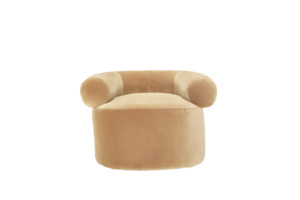 Ellison Studios: Huggy Swivel Armchair - Malibu Dune