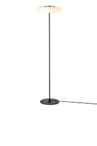 Blossi Floor Lamp - Black / Opal White