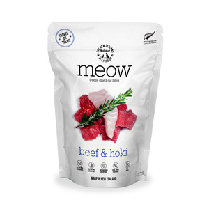 Meow | Freeze Dried Cat Bites Beef & Hoki