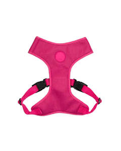 Zee.Dog | Adjustable Air Mesh Harness Pink LED