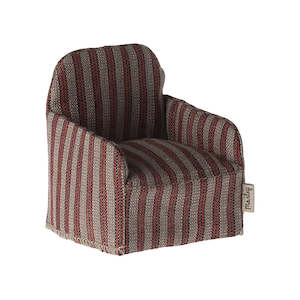 playtime: Maileg Armchair | Red Stripe Linen