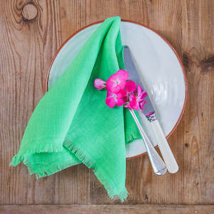 tableware: Designers Guild Linen Napkin | Grass
