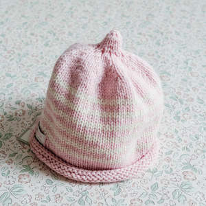 Weebits Beanie | Soft Pink Stripe