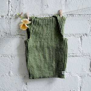Weebits Singlet Vest | Moss