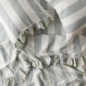Society Of Wanderers: Society Of Wanderers Fitted Sheet | Fog Stripe