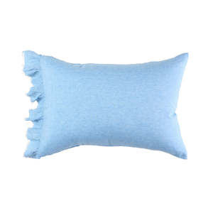 Society Of Wanderers: Society Of Wanderers Pillowcases | Powder Blue Ruffle