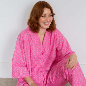 Small Acorns x Abbey Geerling Pyjamas - Pink Marigold Shirt Set