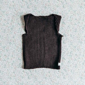 Weebits Singlet Vest | Chocolate