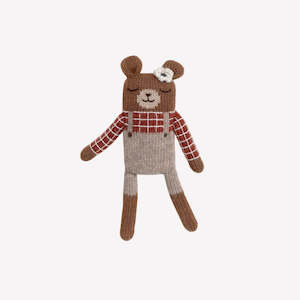 Main Sauvage Knit Toy | Teddy Milo | Sienna Plaid Shirt