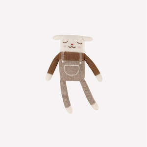 Main Sauvage: Main Sauvage Knit Toy | Lamb Lotti | Oat Overalls