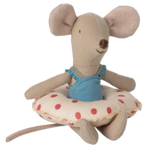 Maileg Little Sister Beach Mouse | Polkadot Float