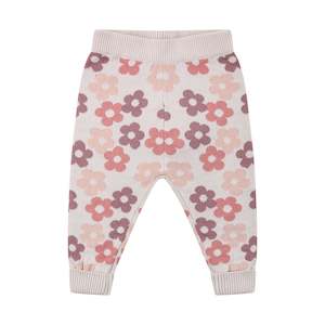 KYND Jacquard Knit Pant | Petal Blooms