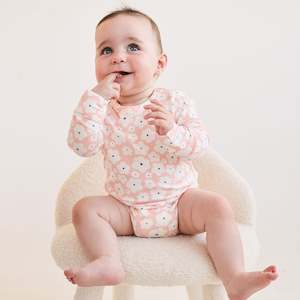 Baby Child: KYND Long Sleeve Bodysuit | Petal Blooms