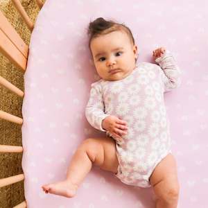 KYND Long Sleeve Bodysuit | Lilac Daisy