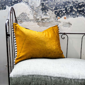 Living: Designers Guild Tarazona Acacia Velvet Cushion