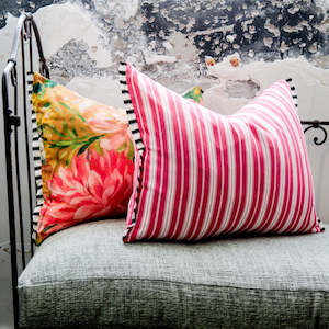 Designers Guild Conduit Stripe Fuchsia Cushion