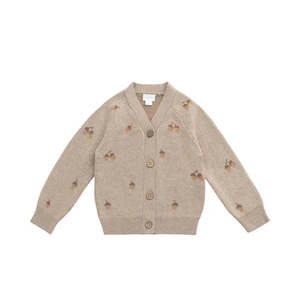 Jamie Kay | Easton Cardigan | Forest Acorns | Cashew Marle