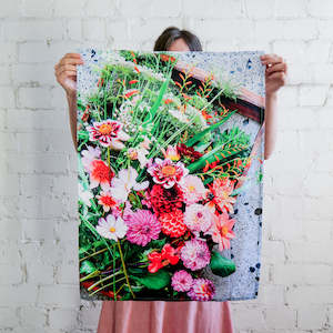 Kitchen Pantry: Small Acorns Tea Towel | Tray Of Flowers