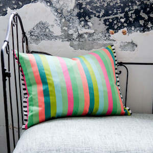 Designers Guild Cork Street Stripe Emerald 60x45cm Cushion