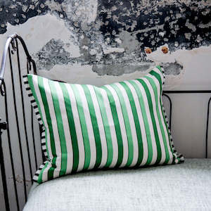 Designers Guild Burlington Stripe Emerald 60x45cm Cushion