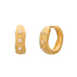 Murkani Cosmic Love Huggie Earring | Gold