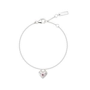 Murkani Love You Small Heart Bracelet | Silver
