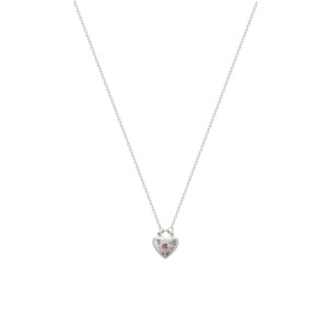 Murkani Love You Small Heart Necklace | Silver