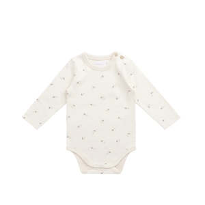 Jamie Kay | Organic Cotton Long Sleeve Bodysuit | Bumblebees