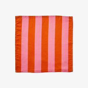 Bonnie and Neil Napkin | Bold Stripe Sorbet