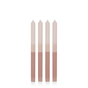 Layered Dinner Candle | Ballerina Rose | 30cm