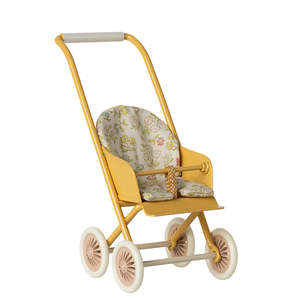 All: Maileg Baby Stroller | Yellow