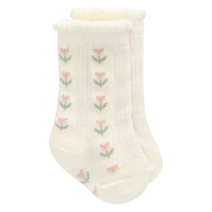 Jamie Kay: Jamie Kay | Ines Knee High Sock | Floral Egret