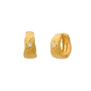 Murkani Cosmic Love Small Huggie Earring | Gold